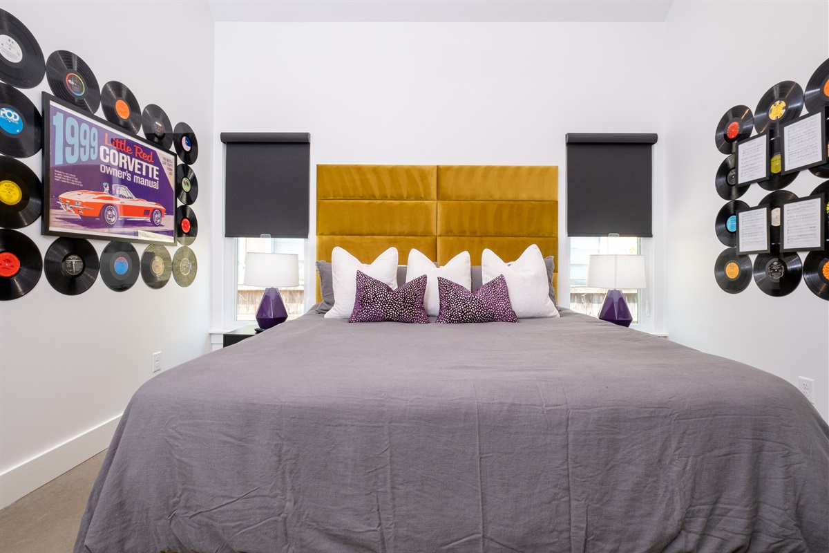 This bedroom space offers a comfortable and relaxing atmosphere for your stay. The room features a plush king-sized bed with soft linens, ensuring a restful night's sleep.