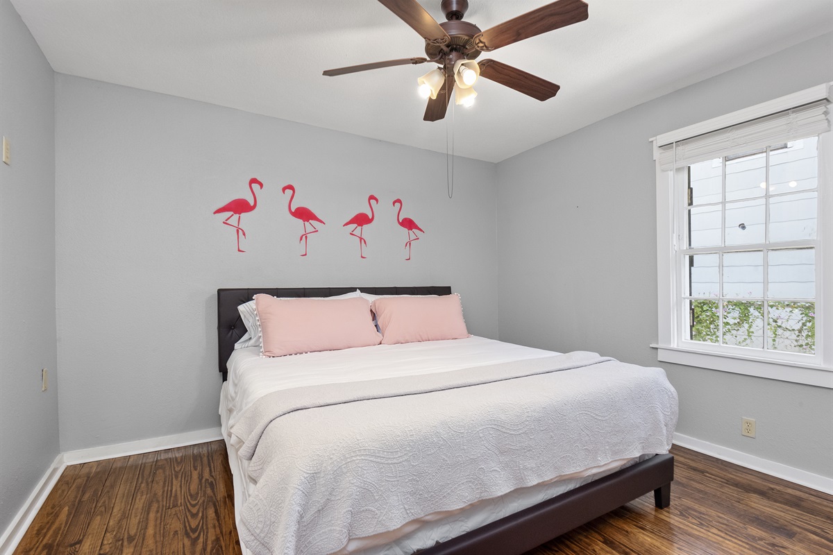 King size bed in bedroom 2