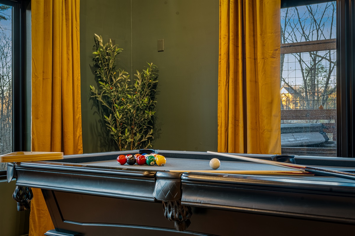 Pool Table in the lounge