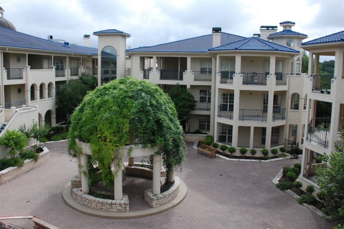 Courtyard View from Balcony