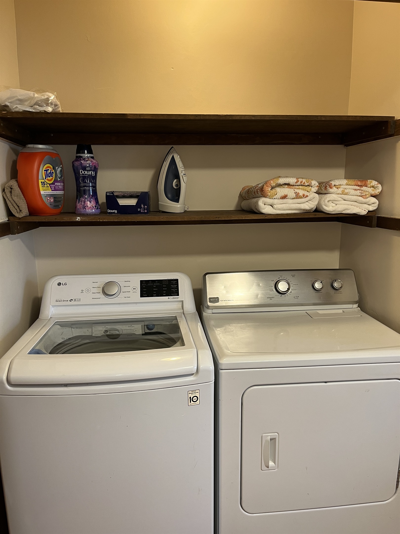Laundry room in bathroom