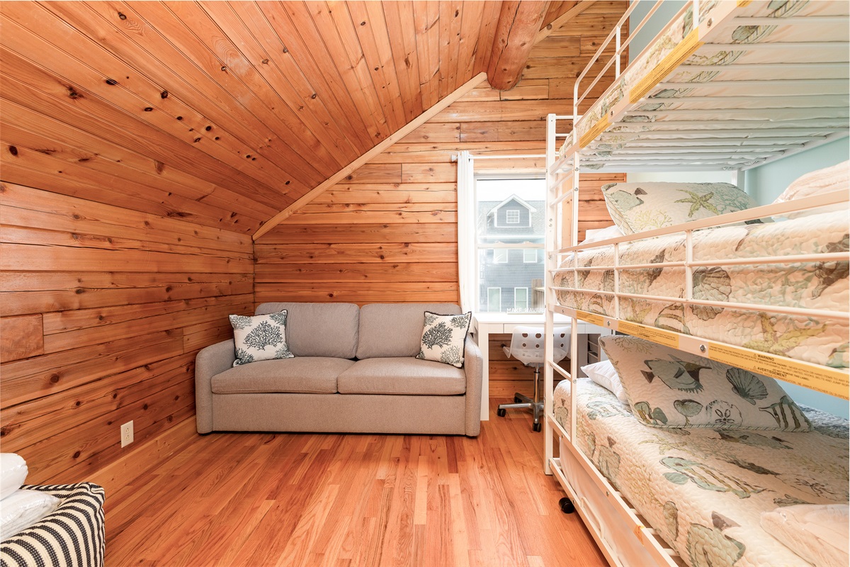 Sleeper Sofa in Bunk Room