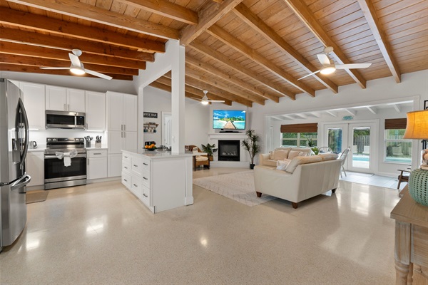 Kitchen and Living Area