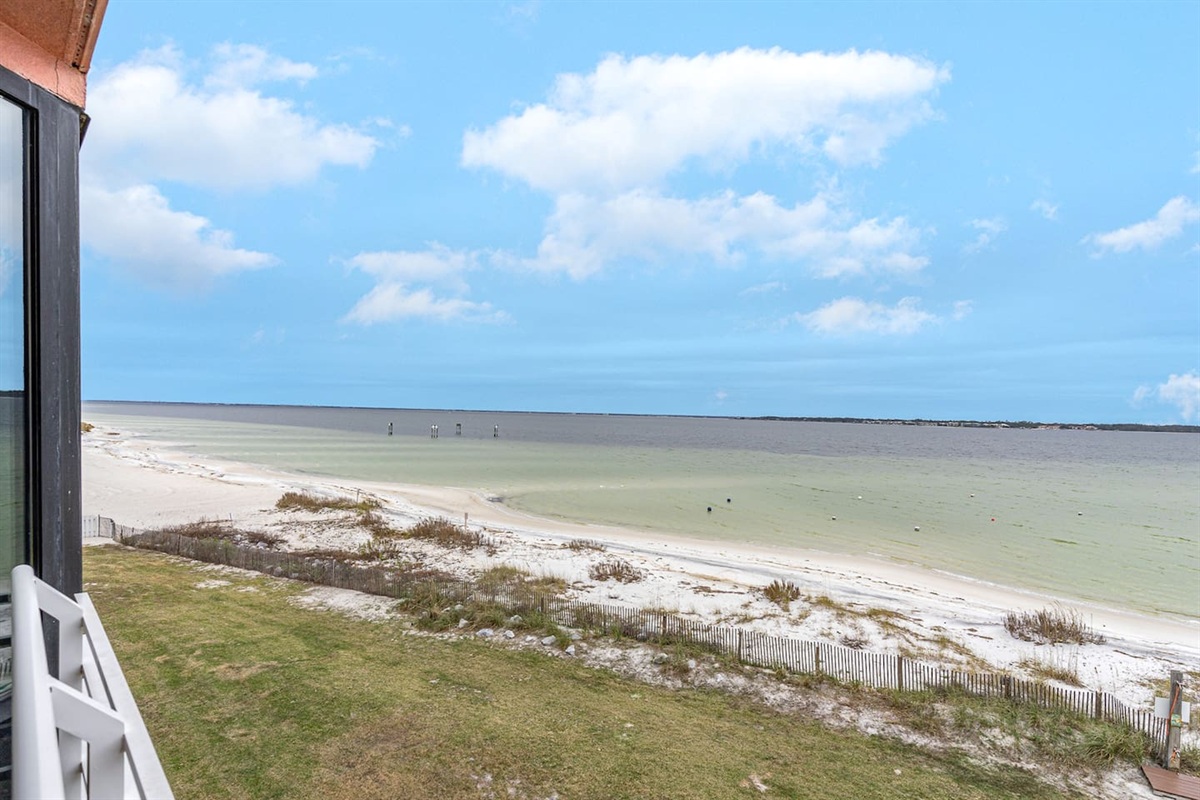Sound view from the living room balcony.