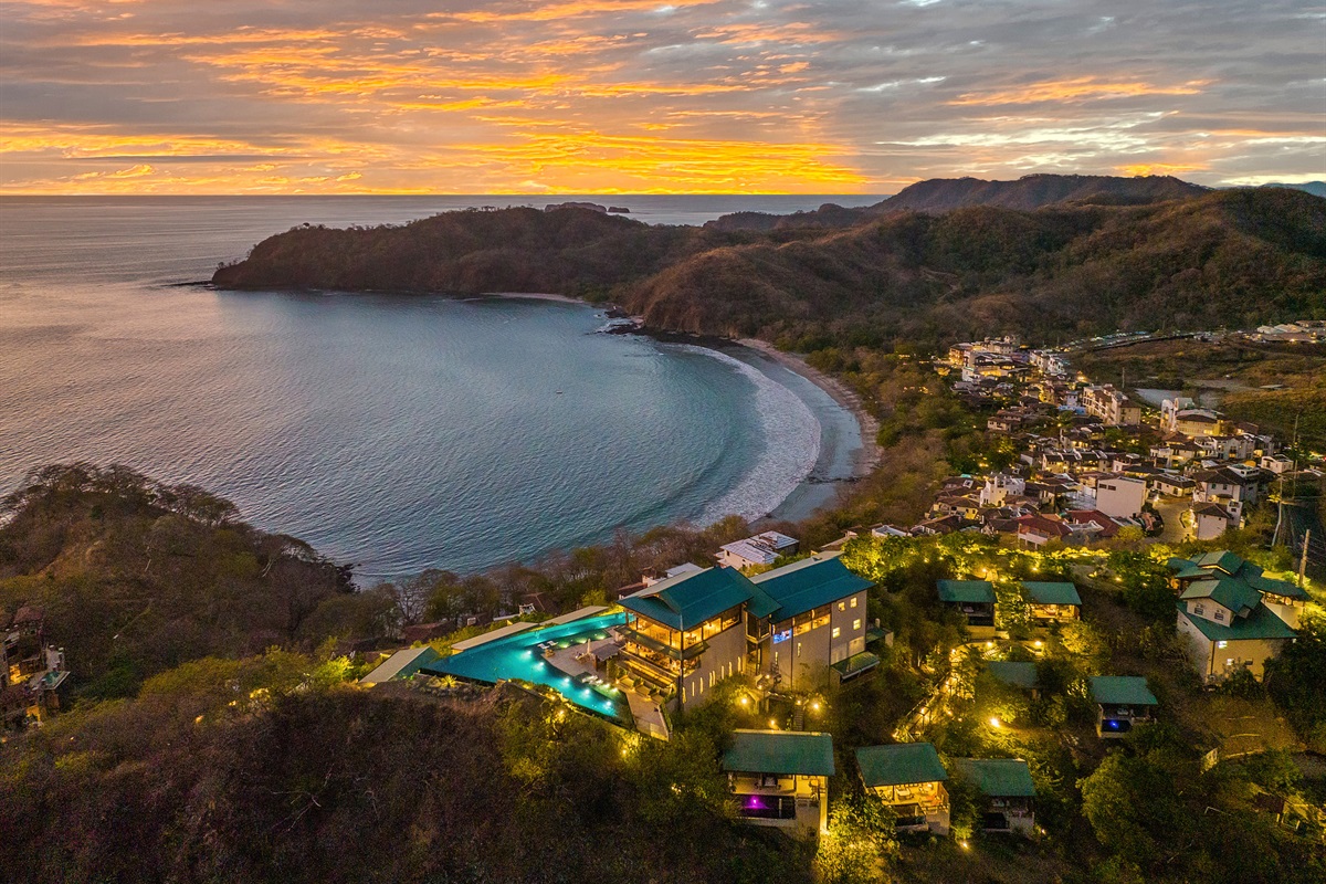 Stunning sunsets over Playa Danta