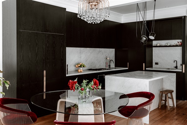 open plan kitchen