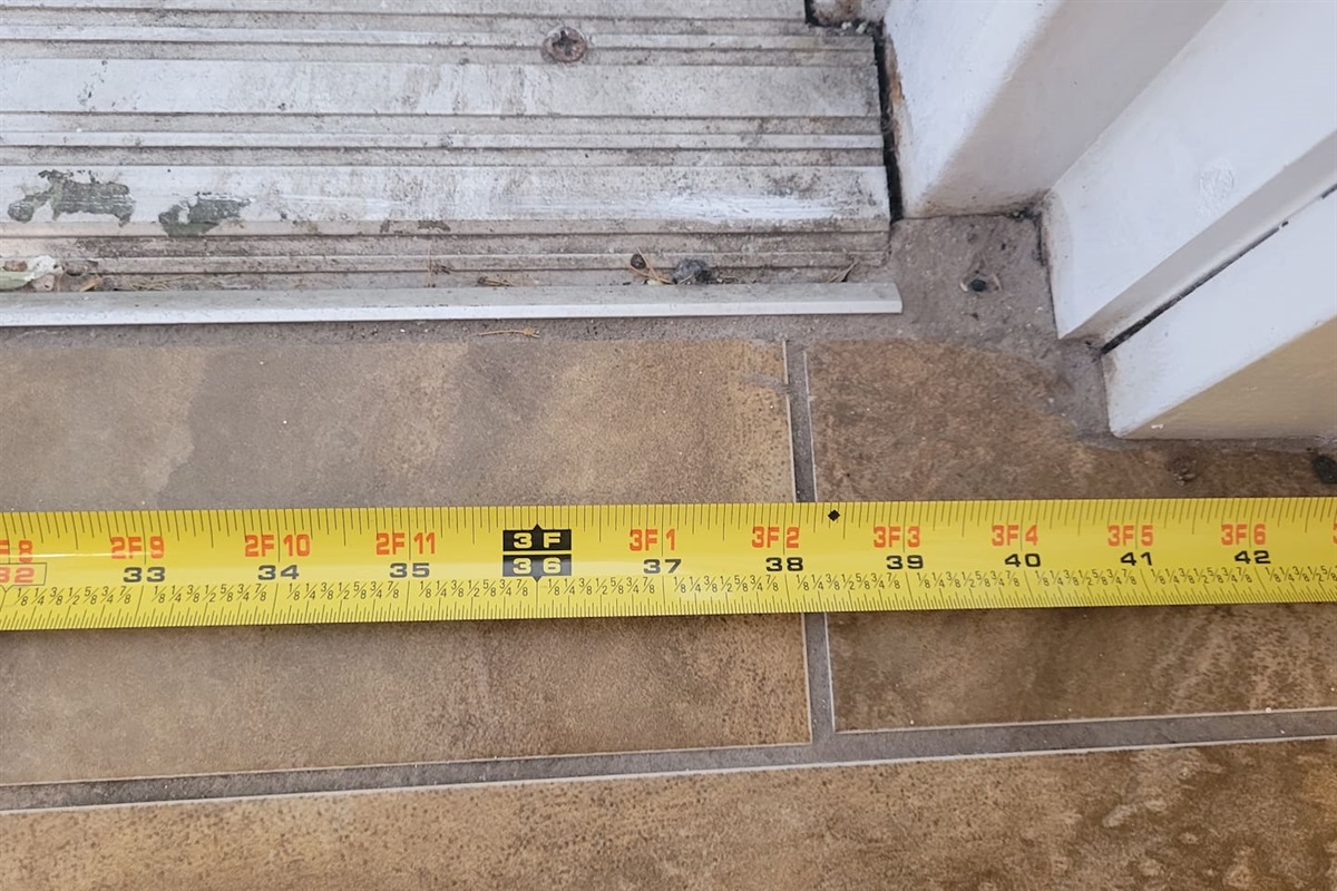 over 32 inch wide entrance