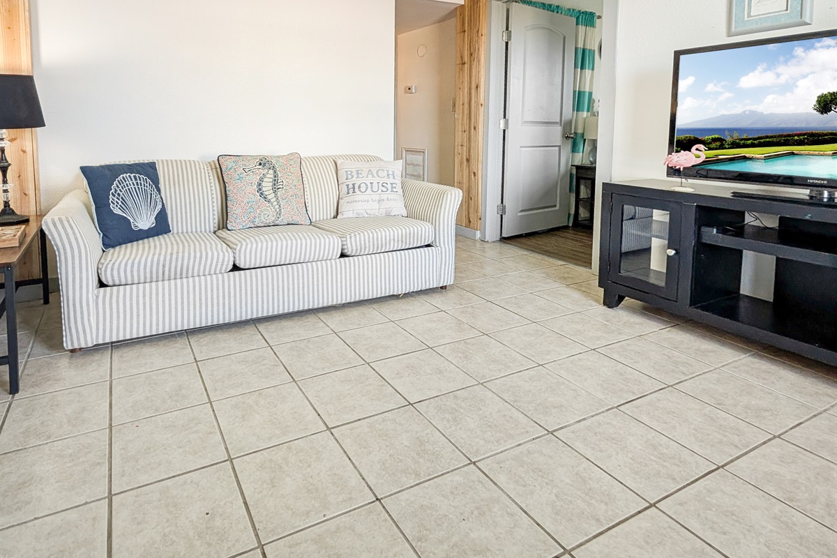 Family room with smart TV