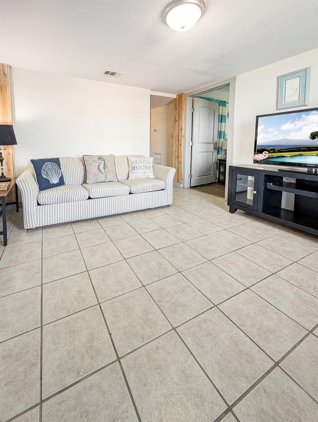 Family room with smart TV