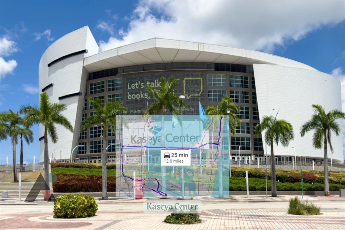 Kaseya Center is a premier waterfront arena located in Downtown Miami. It serves as the home stadium of the NBA's Miami Heat and hosts major international concerts, comedy tours, and live events. Its location along Biscayne Boulevard makes it highly access