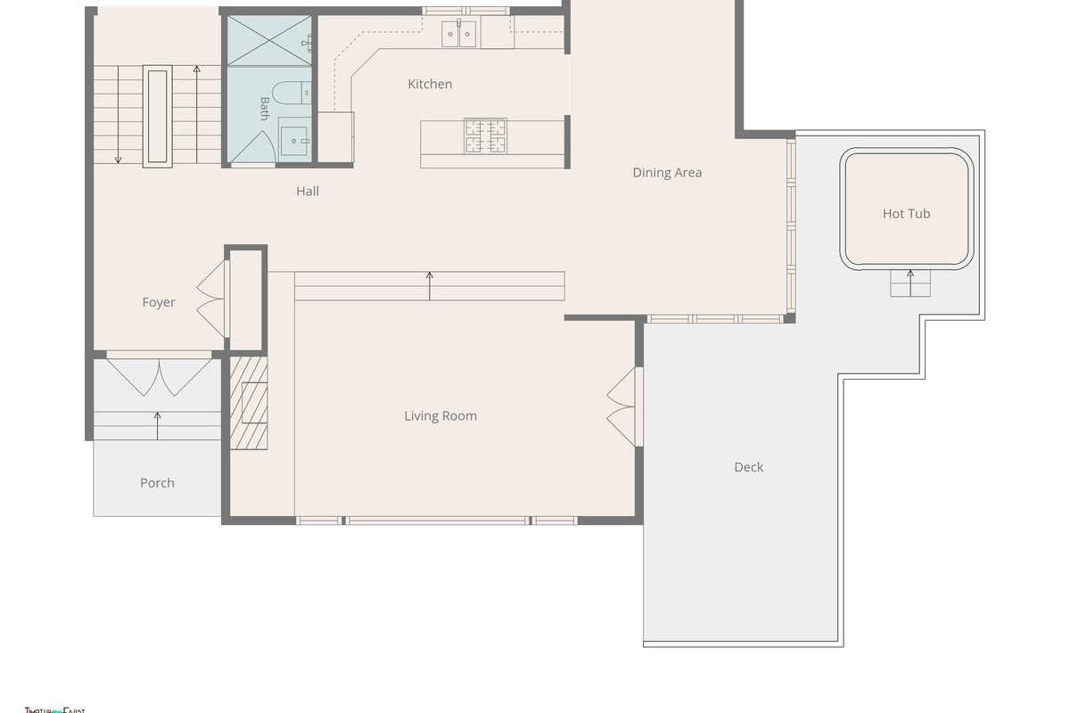 Level 4 - Main Living + Kitchen