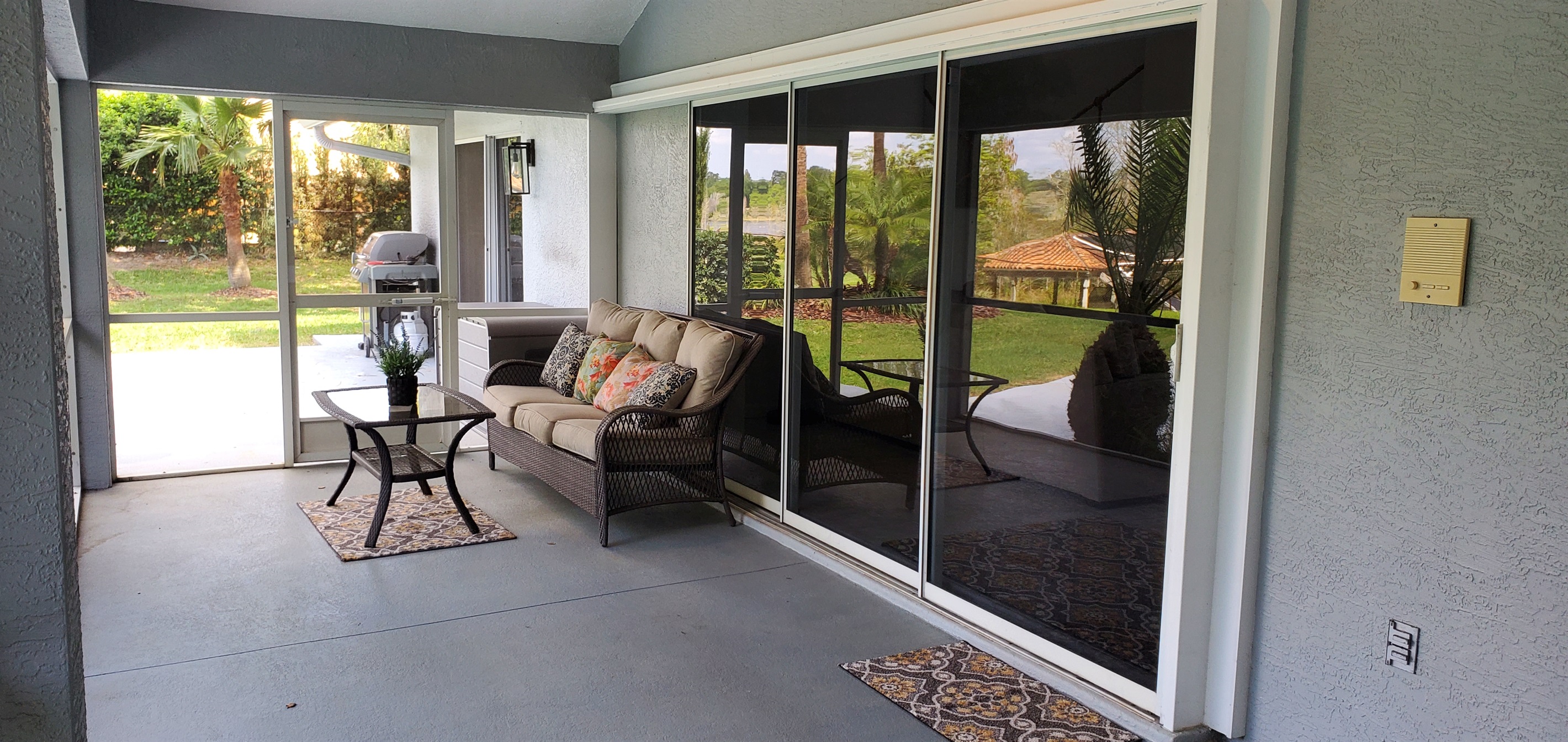 Large Lanai and BBQ grill for guest use