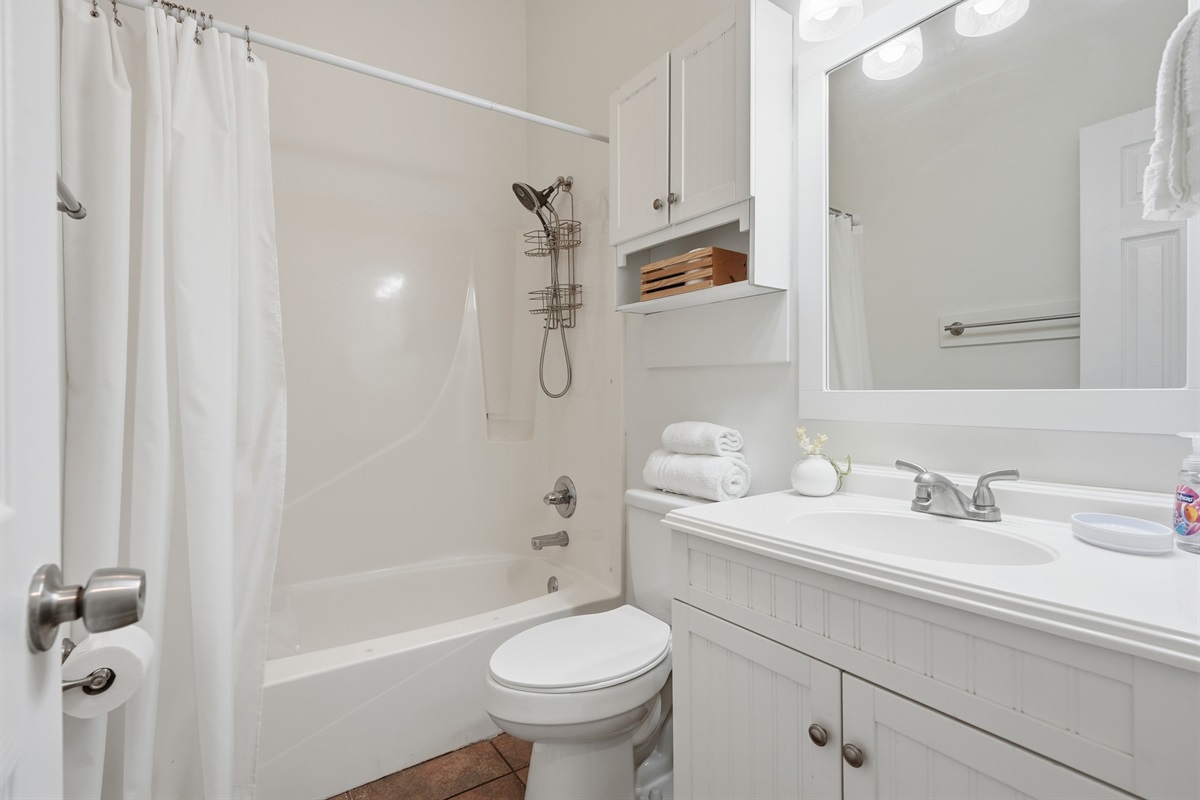 Bathroom #1 with Combo Tub/Shower