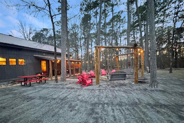 Grill, play, soak, relax, repeat - backed by the magnificent Ouachita National Forest.