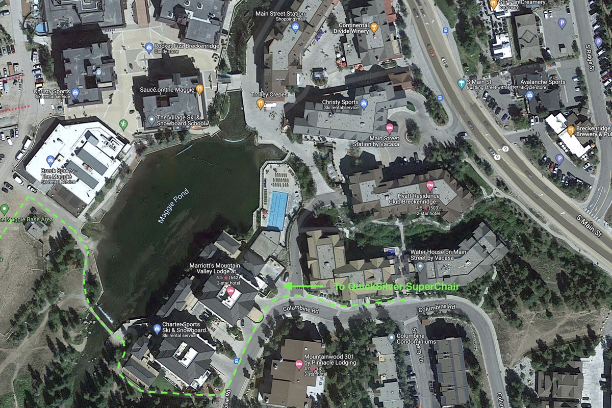 Quick walk to the Quicksilver 6-person high speed chair!