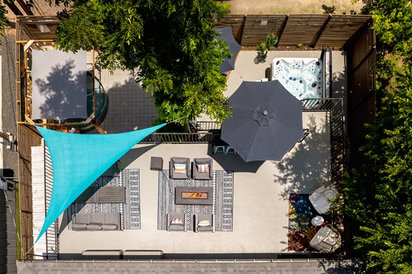 Relax in style on the multiple patios!