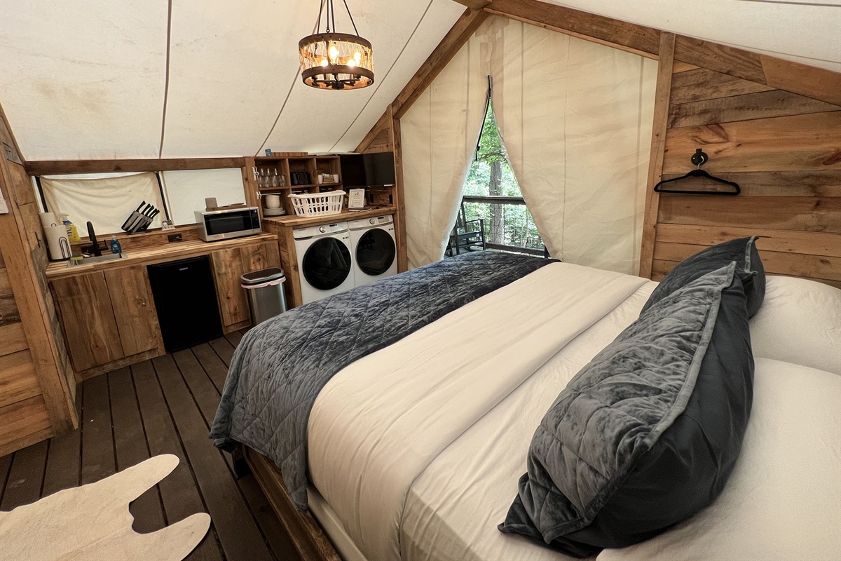Glamping Tent with King Size Bed