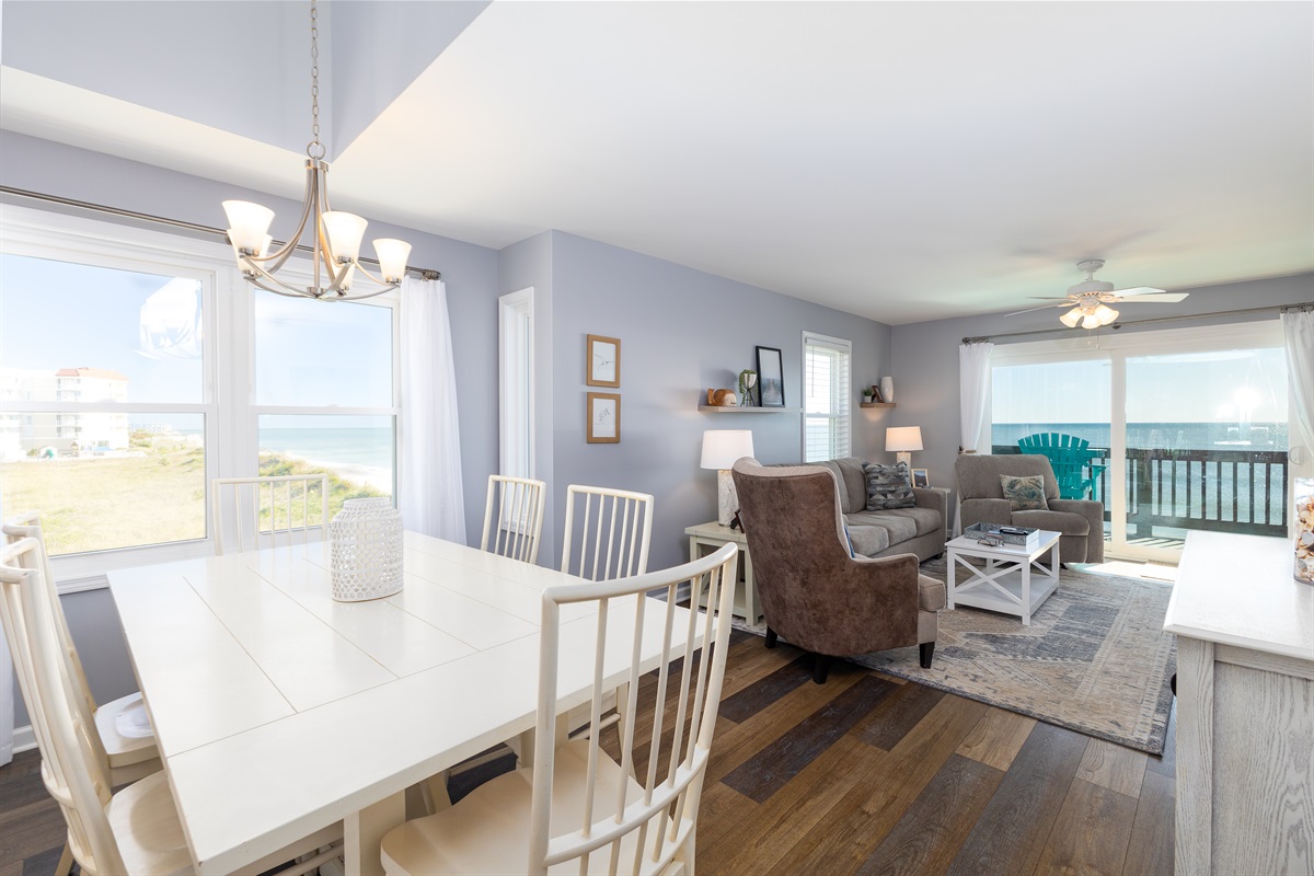 Incredible views form the dining table