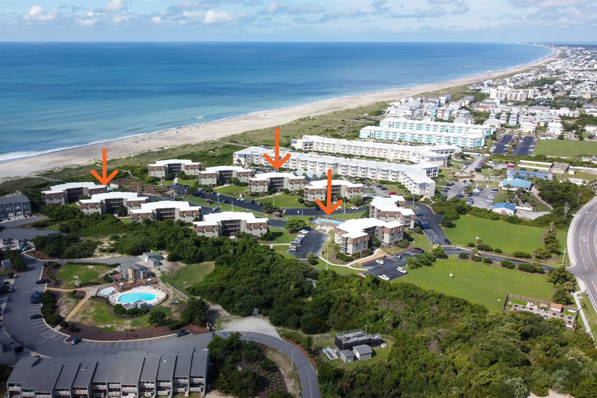 Captain Quarters and Southwinds' two communal pools