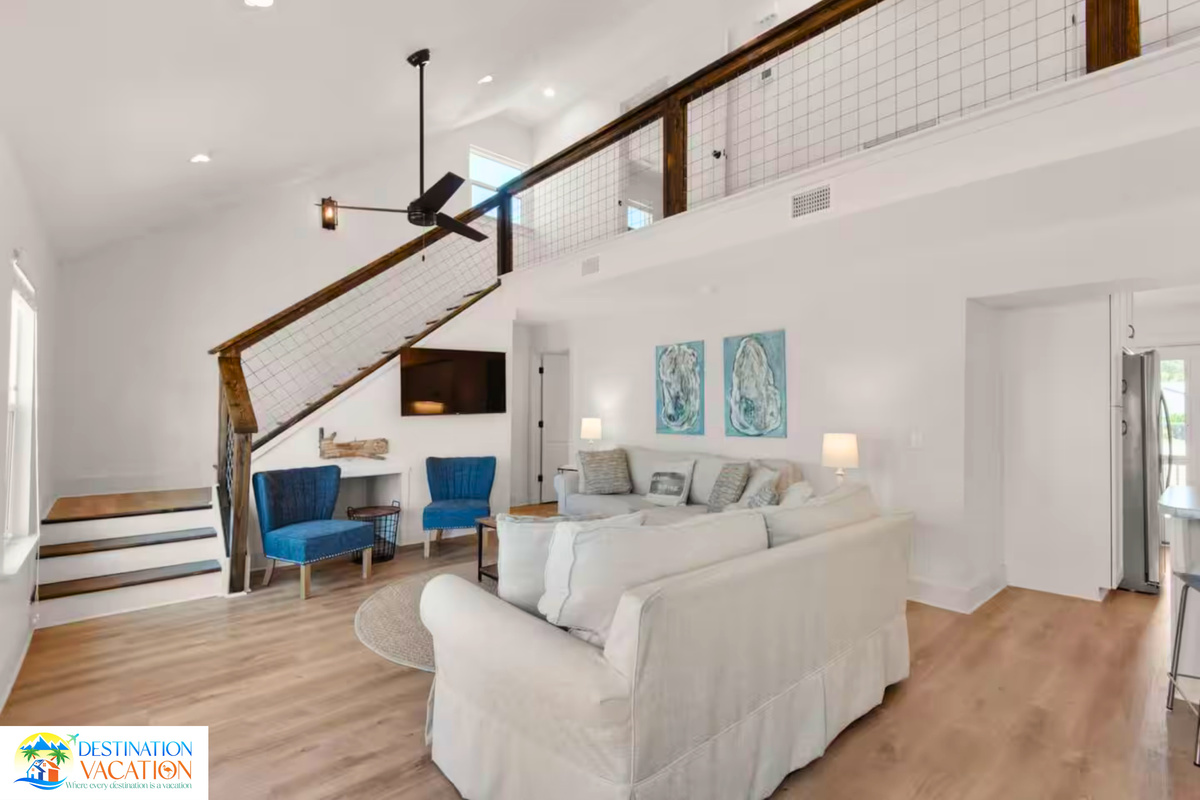 Open-concept living made for memorable beachside gatherings.
