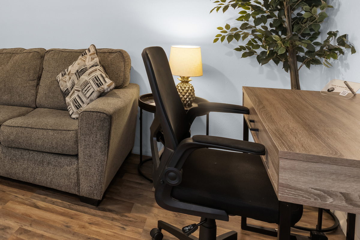 Office desk space.