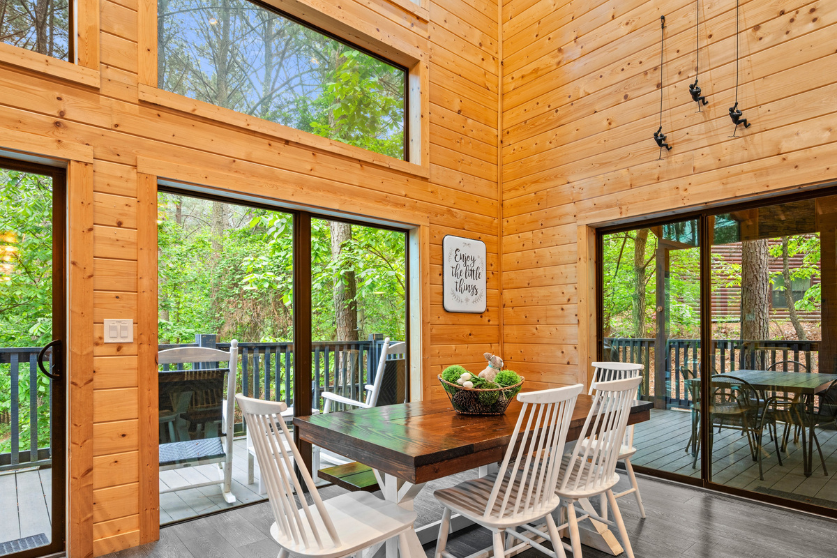From another angle, you can see how the dining space comfortably brings everyone together without feeling crowded.