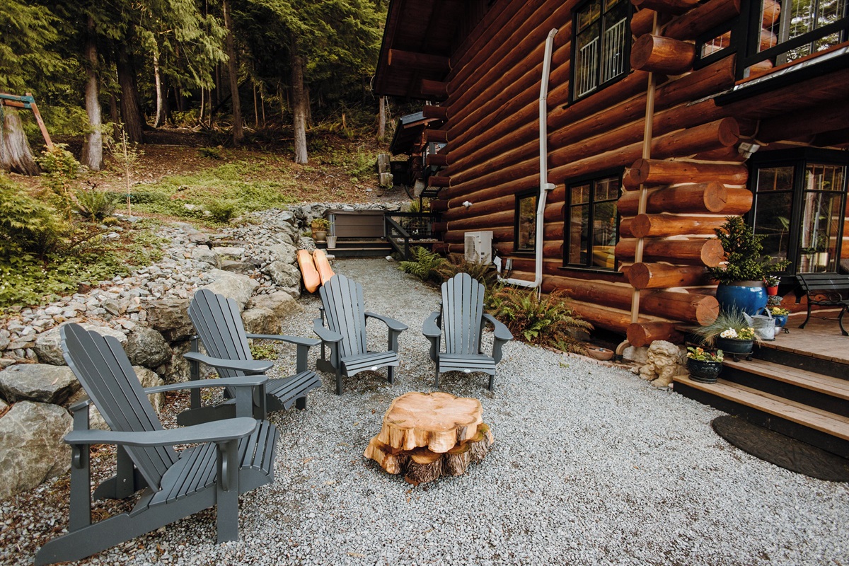 Outdoor seating area.