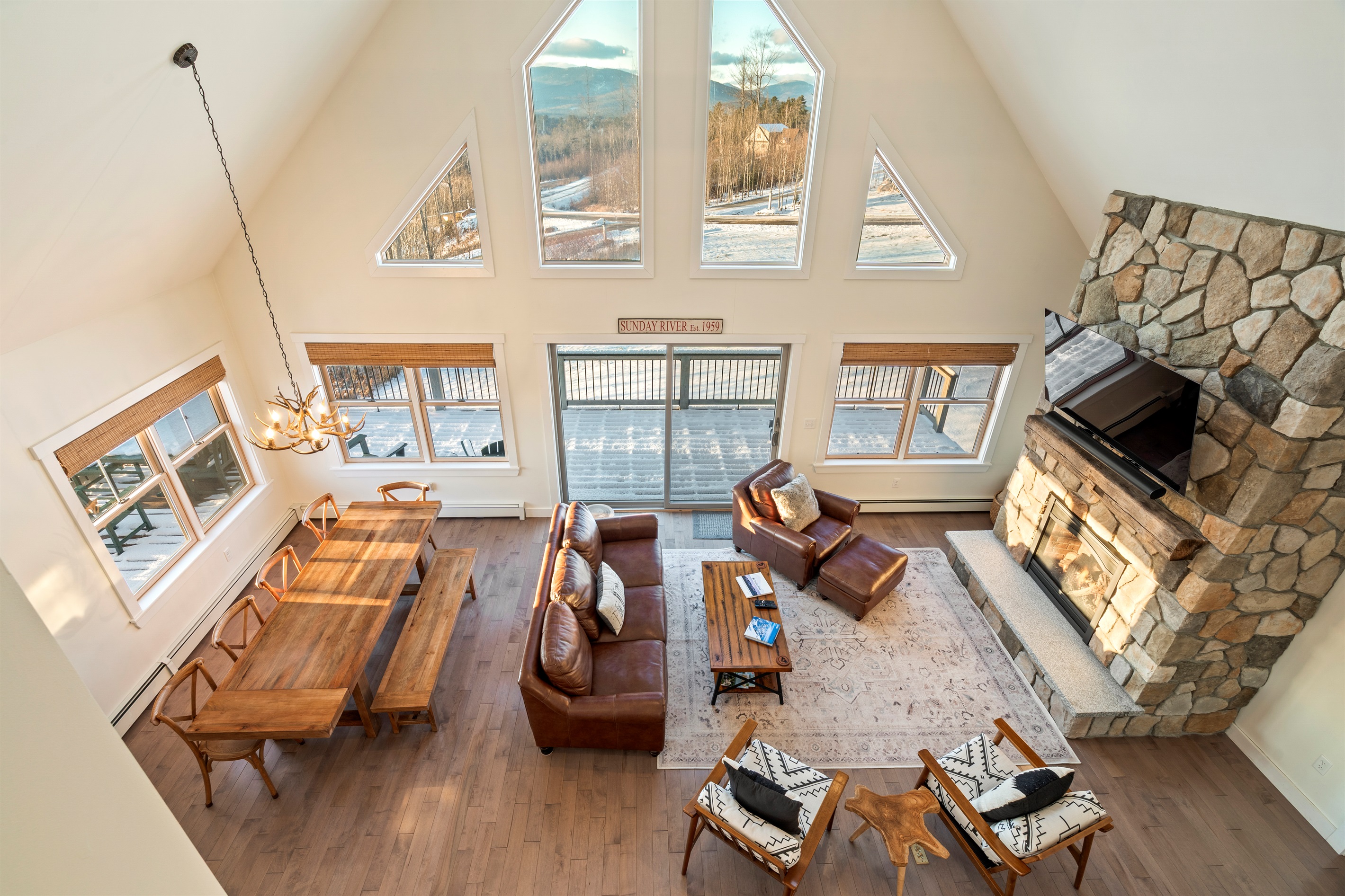 Enjoy the open living area with the mountains right outside your window.