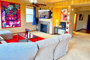 Chill Out in the Spacious Living Area with a Ultra Comfortable Couch