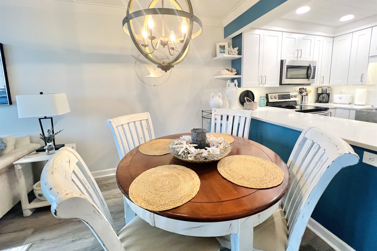 Open-concept dining and living space for effortless connection and comfort.