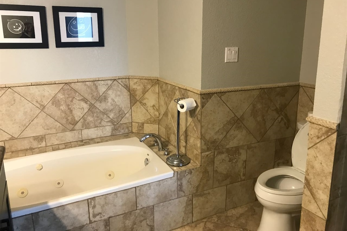 Jetted Tub in Master Bath and Walk-in Shower