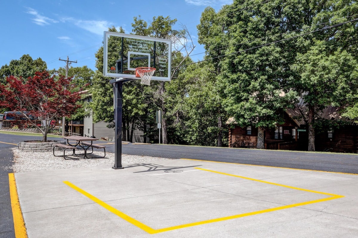Basketball court located at the end complex