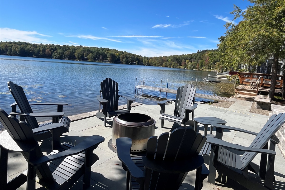 Firepit with stunning views