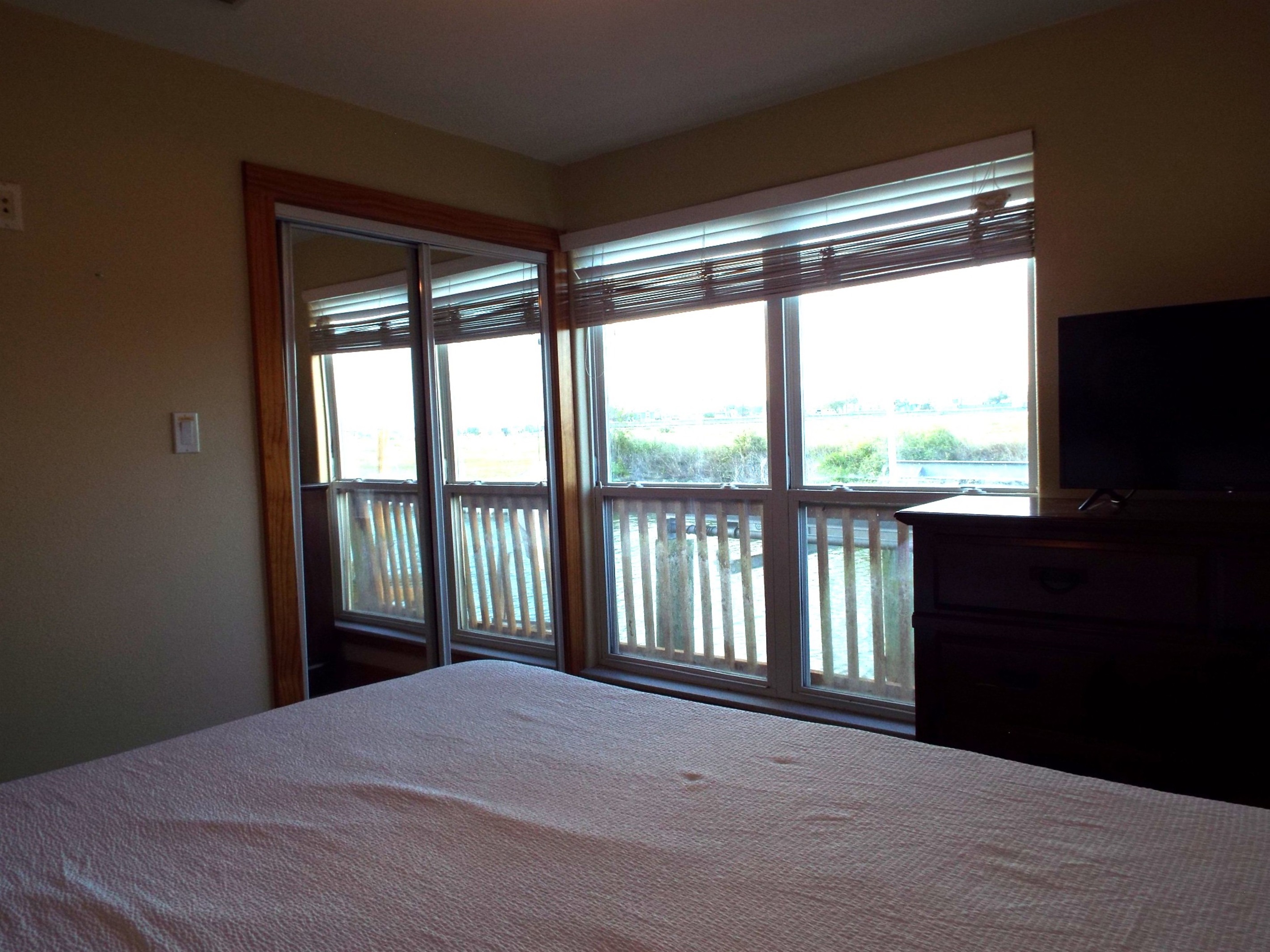 Water view from the King bed