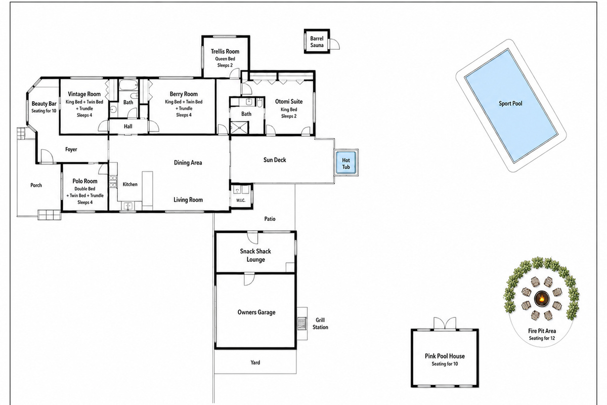 Floorplan & yard lay-out.