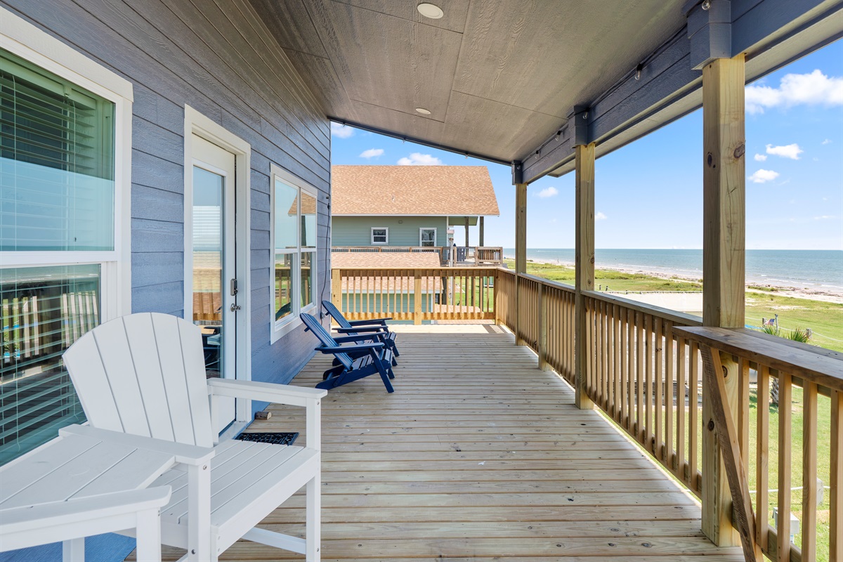 Porch overlooking The Gulf