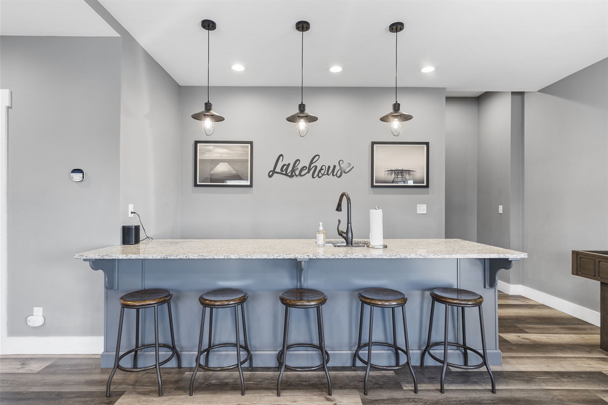 bar seating downstairs