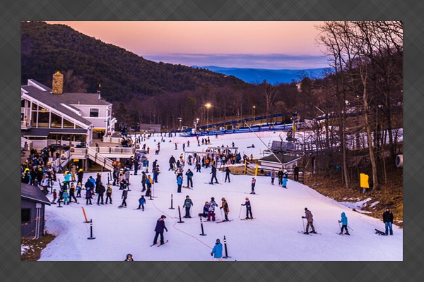 Sunset skiing from basecamp is just what the doctor ordered!