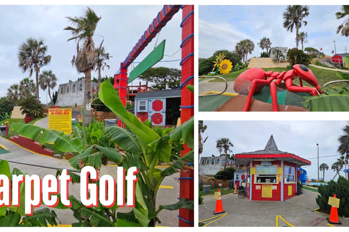 The whole family will love the courses at Magic Carpet mini golf.