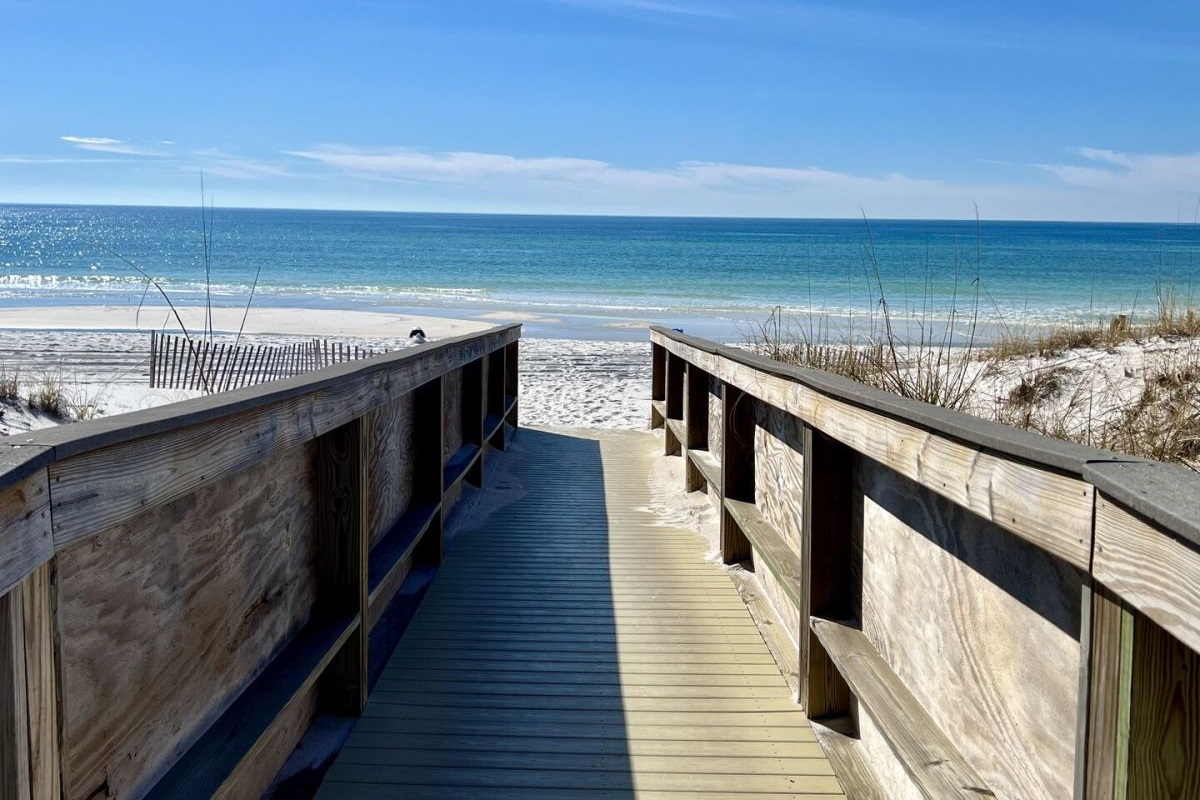 Boardwalk to beach
