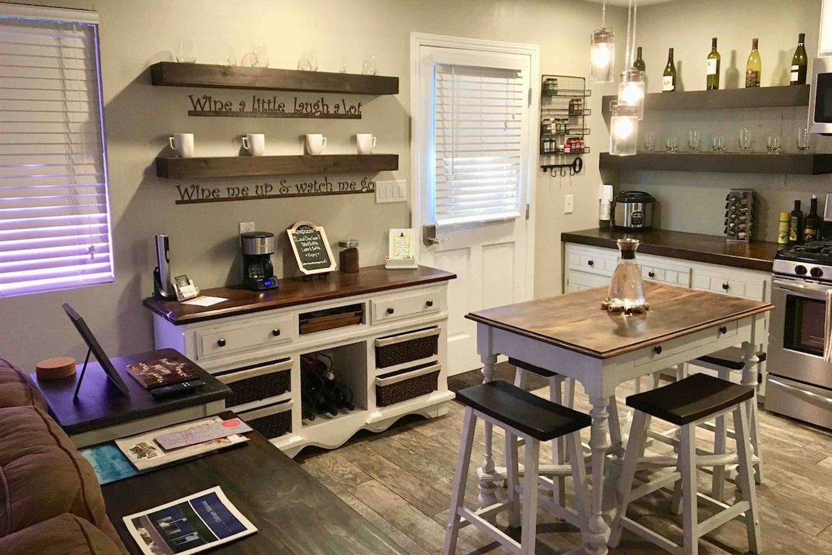 Kitchen in the Cozy Blue Cottage