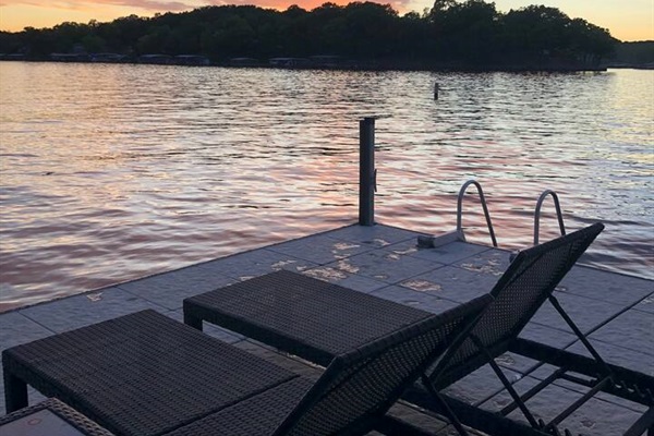 Another sunset view from the concrete dock