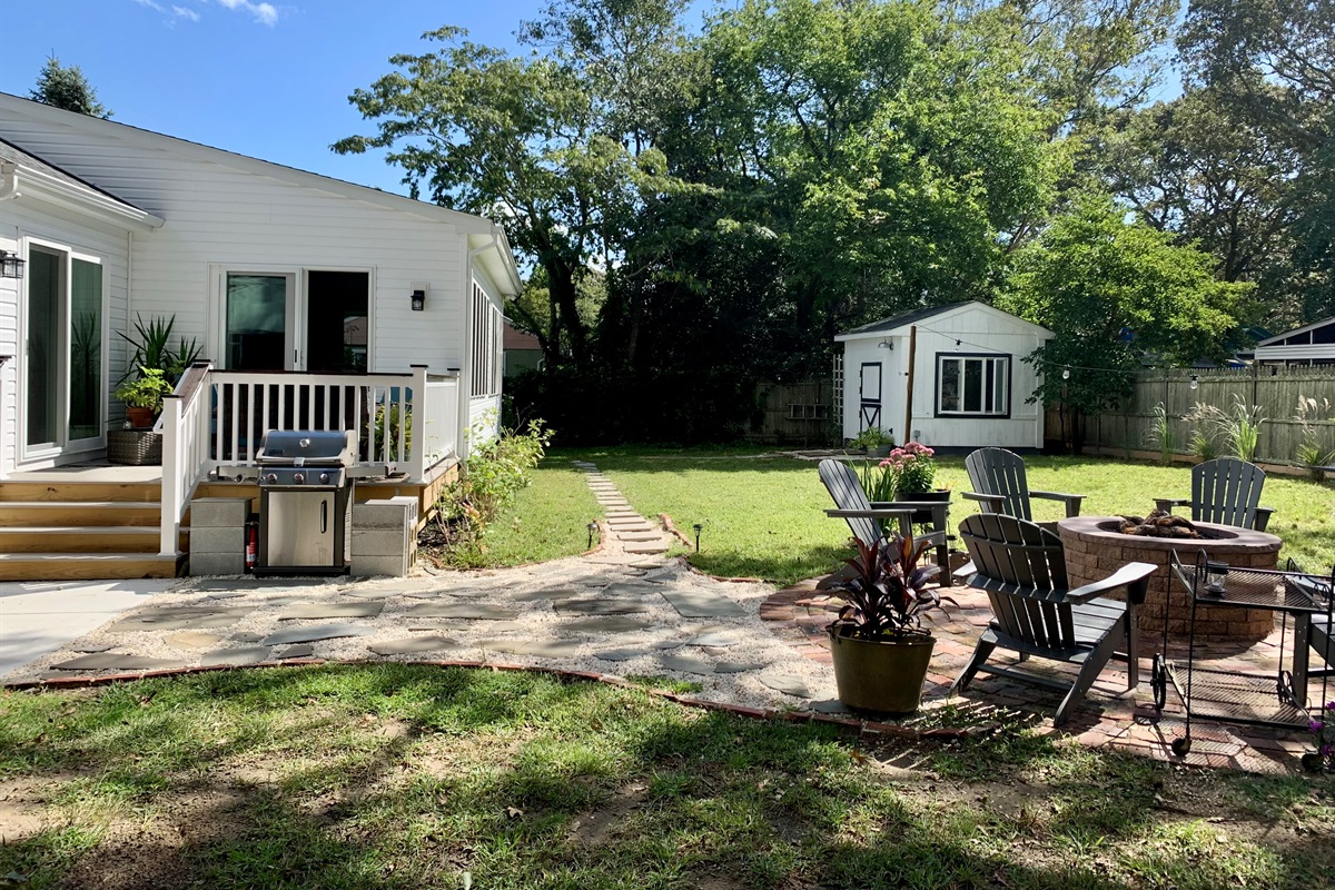 A big fenced in back yard ...the place to be!