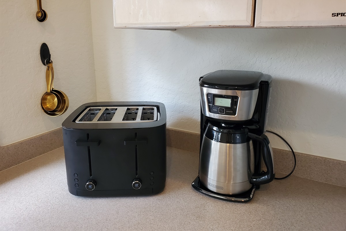 Coffee machine and toaster