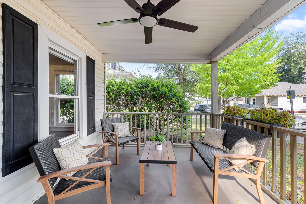 Front Porch with Seating