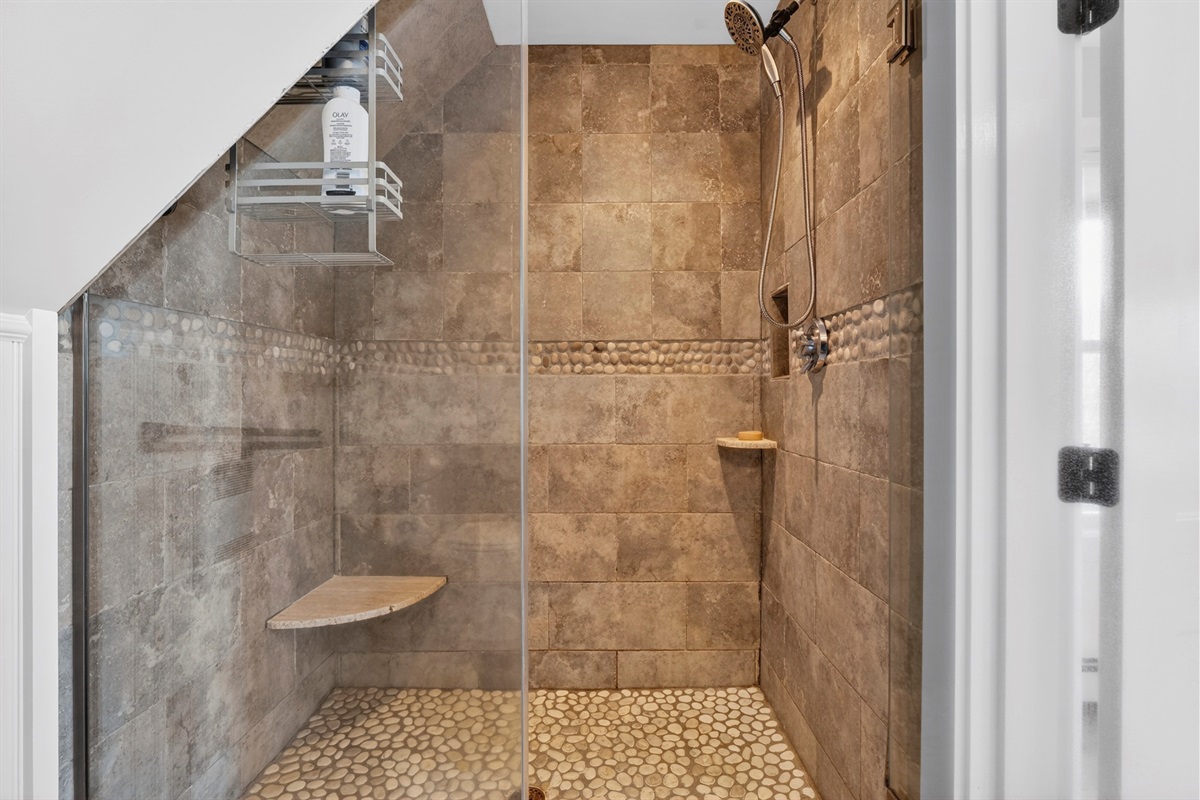 Second floor bathroom - walk in shower 
