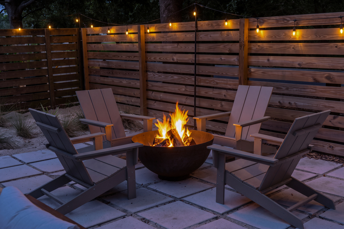 Ready for S'mores?  This professionally installed firepit is large enough for everyone and perfect way to unwind after a long Florida day.