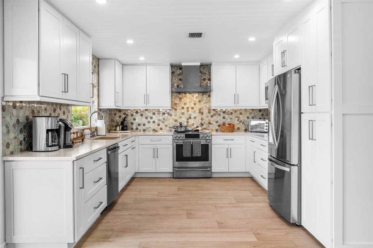 Sun-drenched kitchen with airy tones and a breezy coastal vibe
