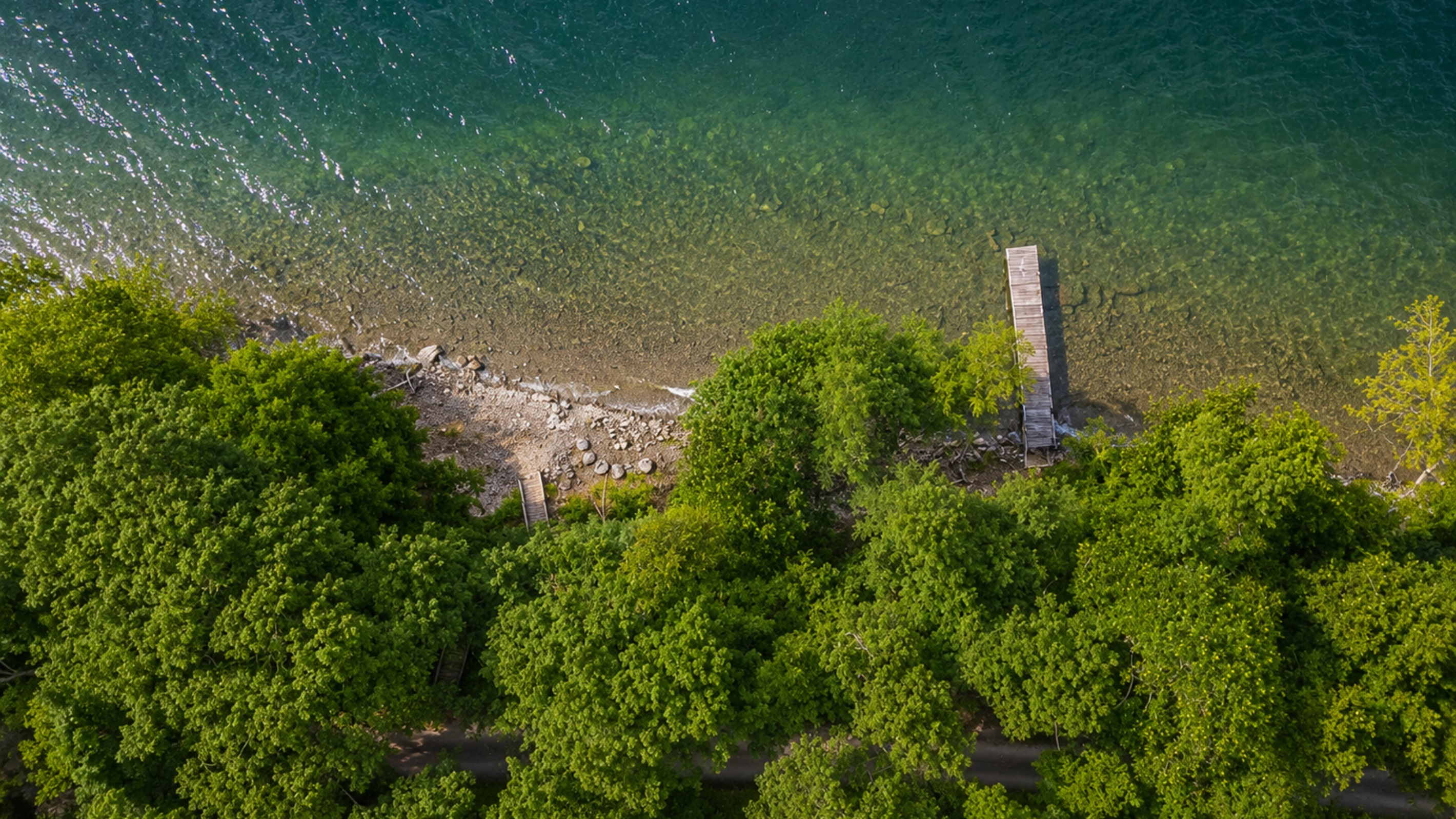 Stunning aerial perspective showcasing lakefront homes with private docks, sandy shoreline, and breathtaking Finger Lakes scenery.