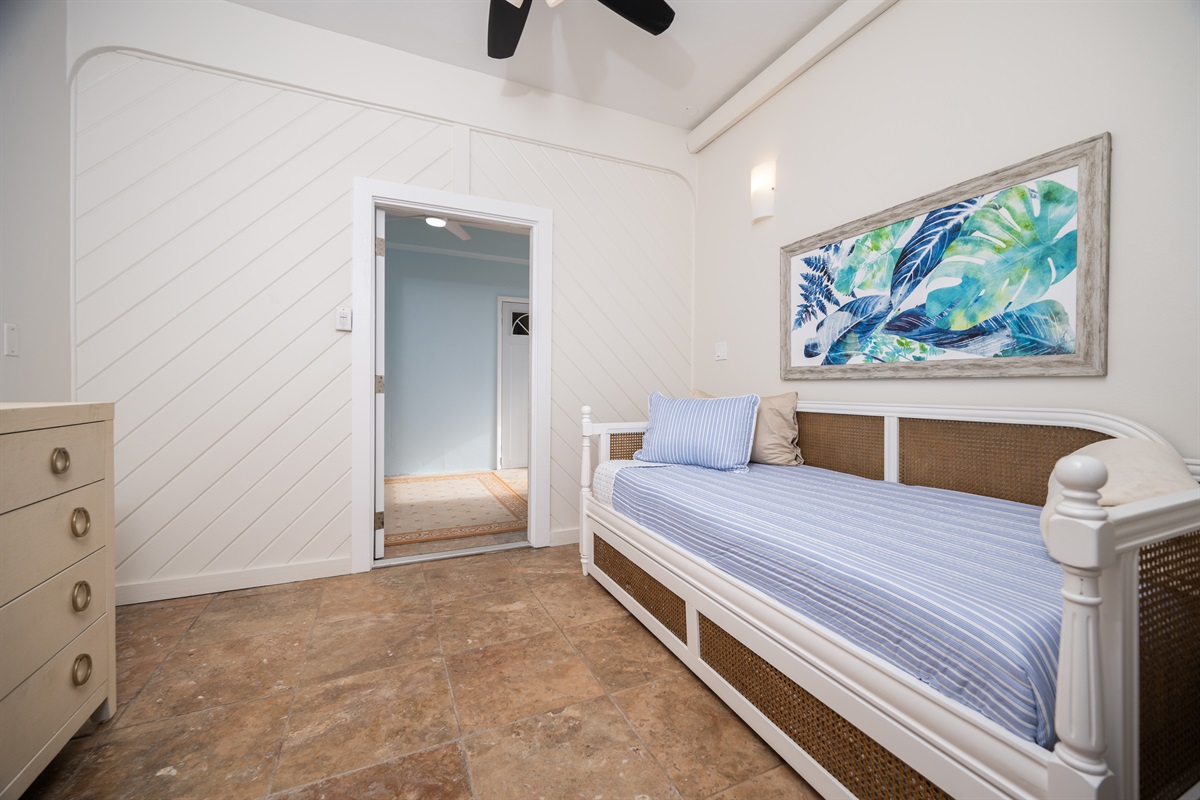Pool Bedroom 2: located just off the seating alcove by the pool.